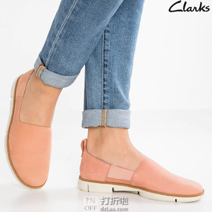 Clarks 其乐 Tri Verve 一脚套 三瓣底女式休闲鞋 乐福鞋 37码￥415 中亚Prime会员免运费直邮到手约￥423