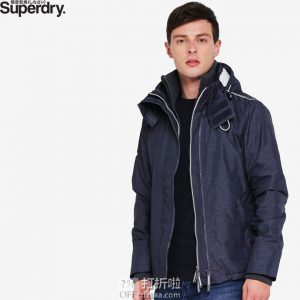 限尺码 Superdry 极度干燥 Arctic Hooded 防风男式连帽夹克 ￥270起 中亚Prime会员免运费直邮到手约￥308