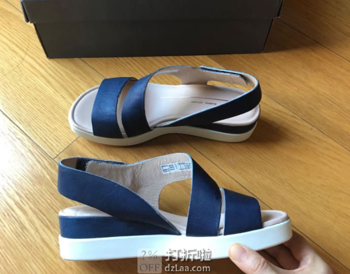 ECCO 爱步 Touch 2-Strap 触感系列 厚底 女式坡跟凉鞋 4.2折.99 海淘转运到手约￥489