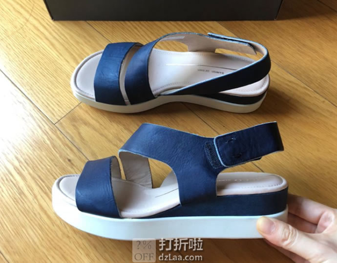 ECCO 爱步 Touch 2-Strap 触感系列 厚底 女式坡跟凉鞋 4.2折.99 海淘转运到手约￥489