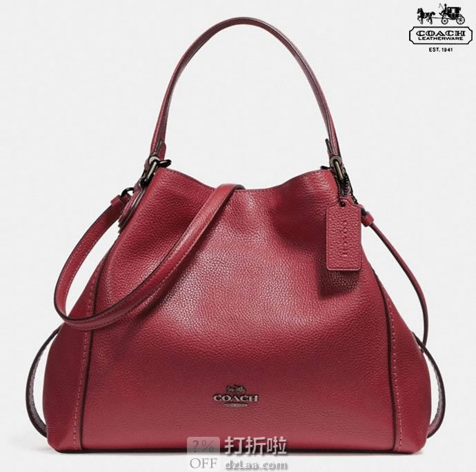 COACH 蔻驰 Edie 28 女式手提包 镇店之宝￥991 两色可选 中亚Prime会员可再95折