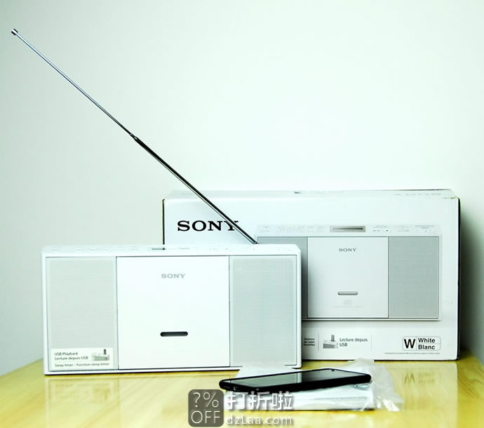 SONY 索尼 Boombox 收音机 ZS-PE60 可播放CD 镇店之宝￥527 中亚Prime会员免运费直邮到手约￥588