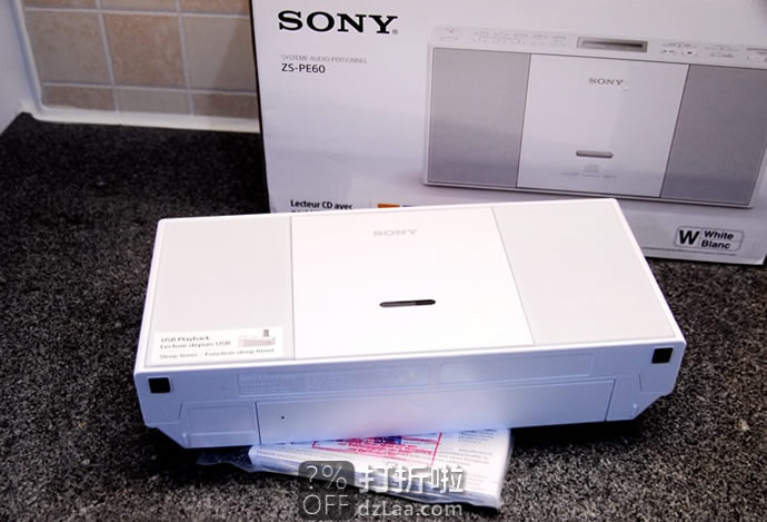 SONY 索尼 Boombox 收音机 ZS-PE60 可播放CD 镇店之宝￥527 中亚Prime会员免运费直邮到手约￥588