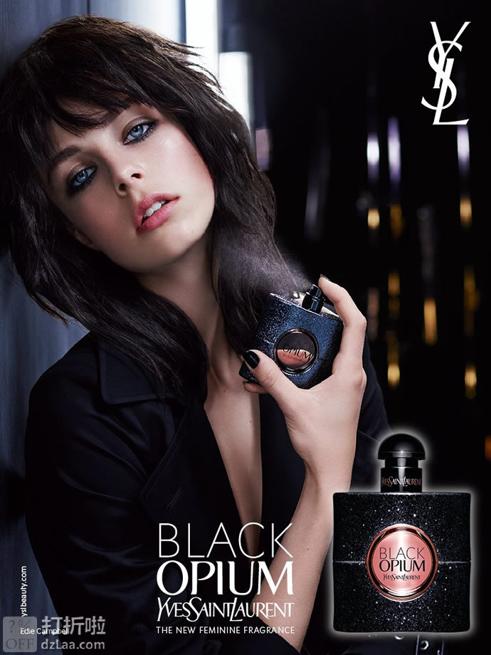 Yves Saint Laurent YSL 圣罗兰 黑鸦片女士香水 EDP 90ml装 6.8折.85 海淘转运到手约￥601 国内￥1250