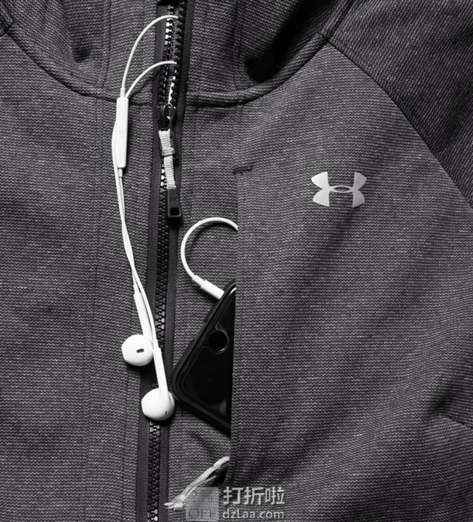 Under Armour 安德玛 Bacca  UA 防水防风 女式连帽软壳夹克 S码2.4折.79 海淘转运到手约￥367