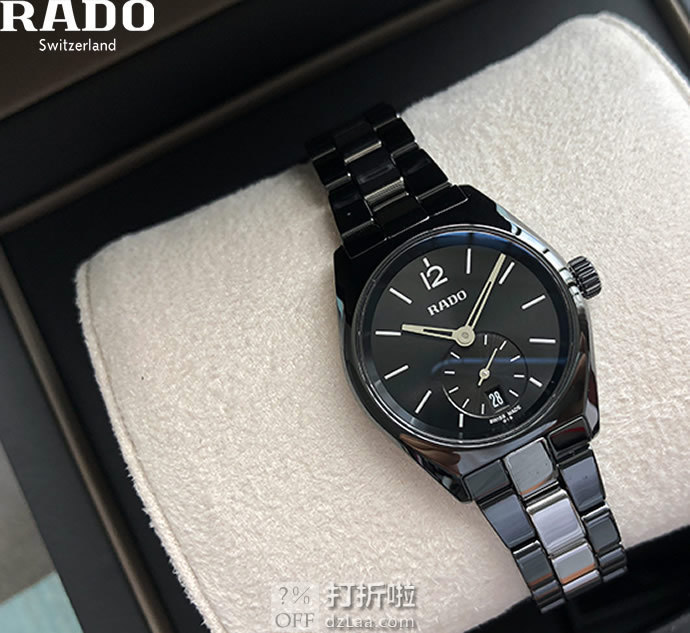 Rado 雷达 True Specchio系列 R27084157 女式陶瓷石英表 优惠码折后1.5折3.05史低