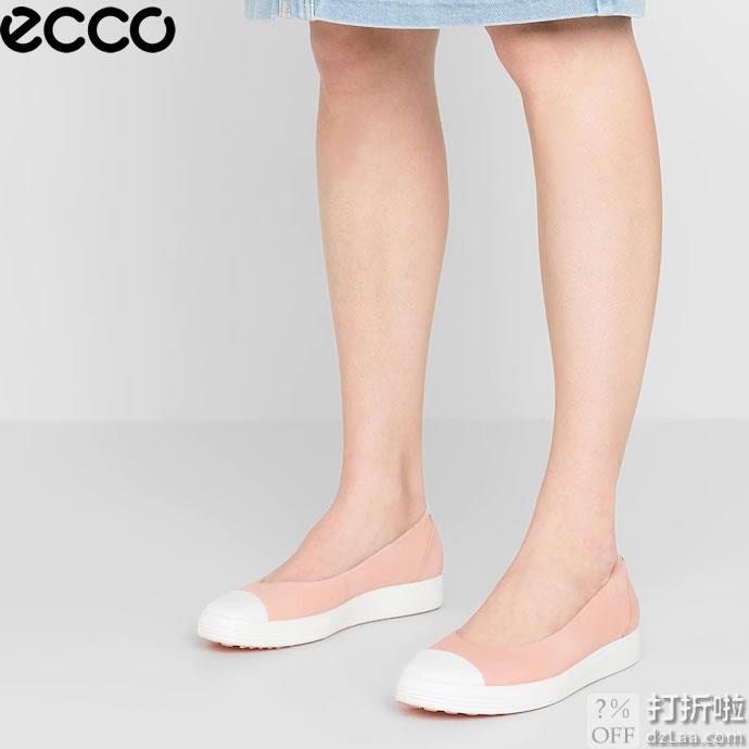 ECCO 爱步 Soft 7 柔酷7号 撞色款 一脚套女式休闲鞋 35码2.2折 海淘转运到手约￥311