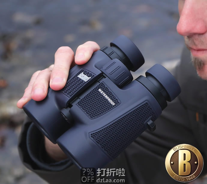 金盒特价 Bushnell 博士能 H2O防水系列 10x42mm 户外双筒望远镜 5.6折.49 海淘转运到手约￥471 国内￥1219