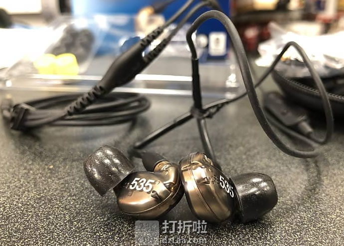 SHURE SE535-V+BT1 线控+蓝牙 可换线监听级 HIFI耳机 7.5折9 海淘转运到手约￥2123 国内￥3868