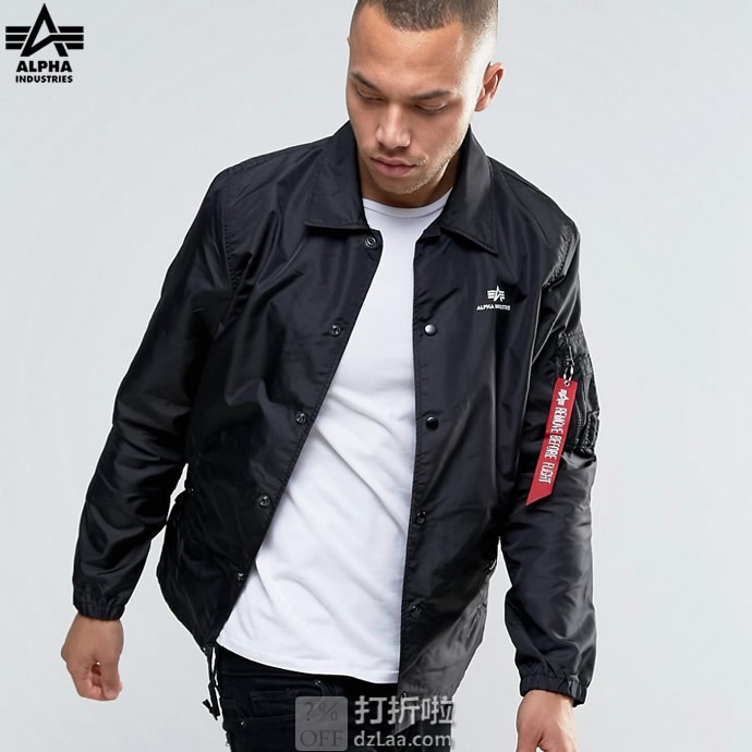 Alpha Industries 阿尔法军工 Coaches 男式夹克 S码3折.05 海淘转运到手约￥367