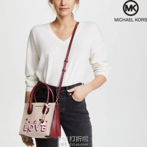 Michael Kors 迈克科尔斯 Mercer Love 女式中号手提包 4.5折$112 海淘转运到手约￥828