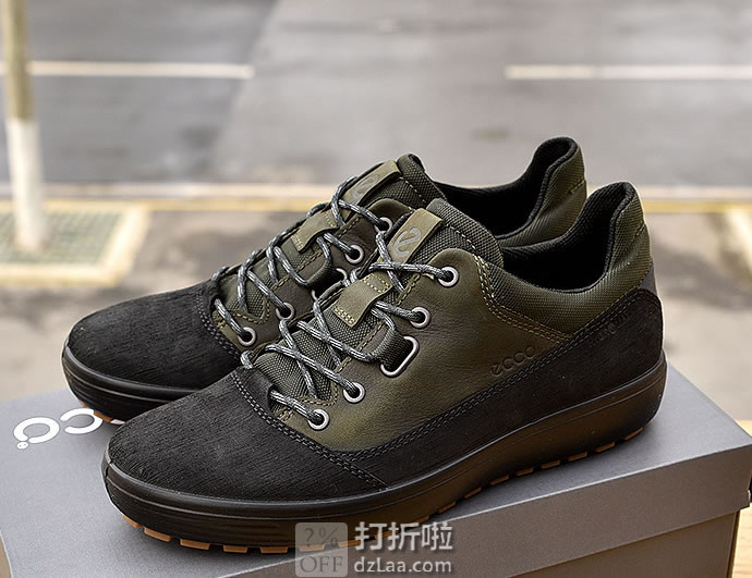 ECCO 爱步 Soft 7 柔酷7号 Tred Terrain 防水男式板鞋 39码3折.88 海淘转运到手约￥425