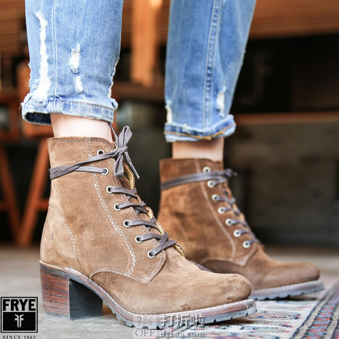 FRYE 弗莱 Sabrina 6g 女式短靴 2.8折9.89 海淘转运到手约￥900