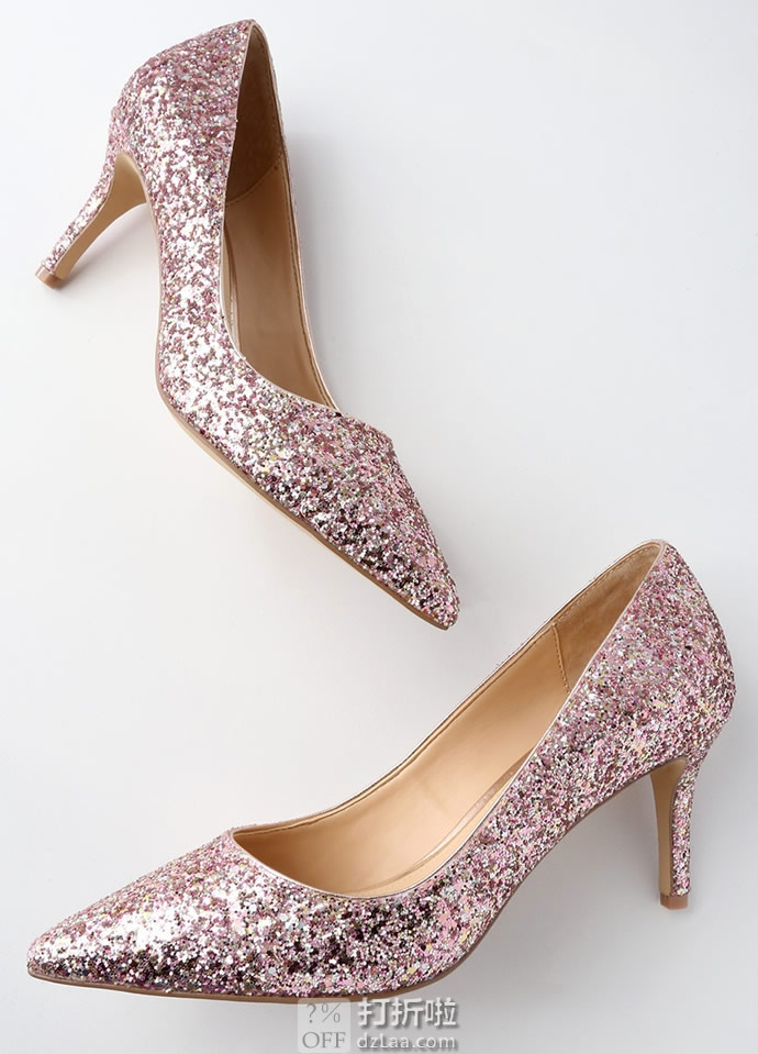 Badgley Mischka 巴吉利·米诗卡 Lyla 亮片 女式高跟鞋 单鞋 36.5码5.9折.54 海淘转运到手约￥461