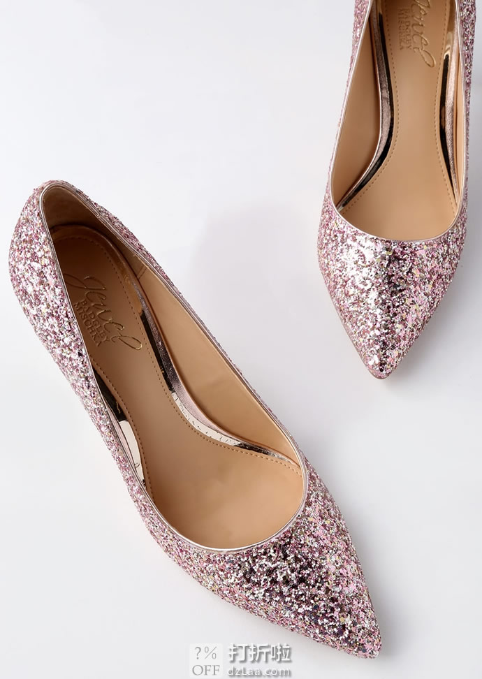 Badgley Mischka 巴吉利·米诗卡 Lyla 亮片 女式高跟鞋 单鞋 36.5码5.9折.54 海淘转运到手约￥461