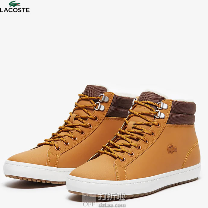 Lacoste 法国鳄鱼 Straightset 男式保暖短靴 39.5码2.7折.56 海淘转运到手约￥371