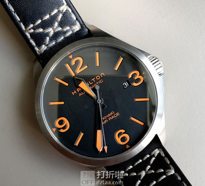 HAMILTON 汉米尔顿 Khaki Aviation 卡其航空系列 H76535731 男式机械表 优惠码折后5.88 海淘转运关税补贴到手约￥2033