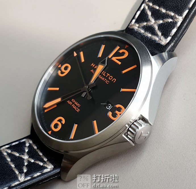 HAMILTON 汉米尔顿 Khaki Aviation 卡其航空系列 H76535731 男式机械表 优惠码折后5.88 海淘转运关税补贴到手约￥2033