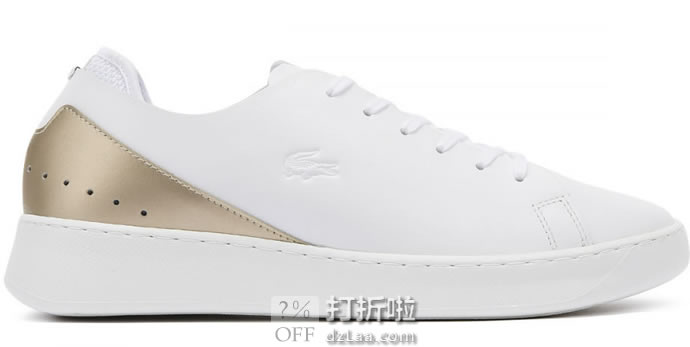 LACOSTE 法国鳄鱼 Eyyla 女式休闲运动板鞋 小白鞋 40码3.1折.16 海淘转运到手约￥374