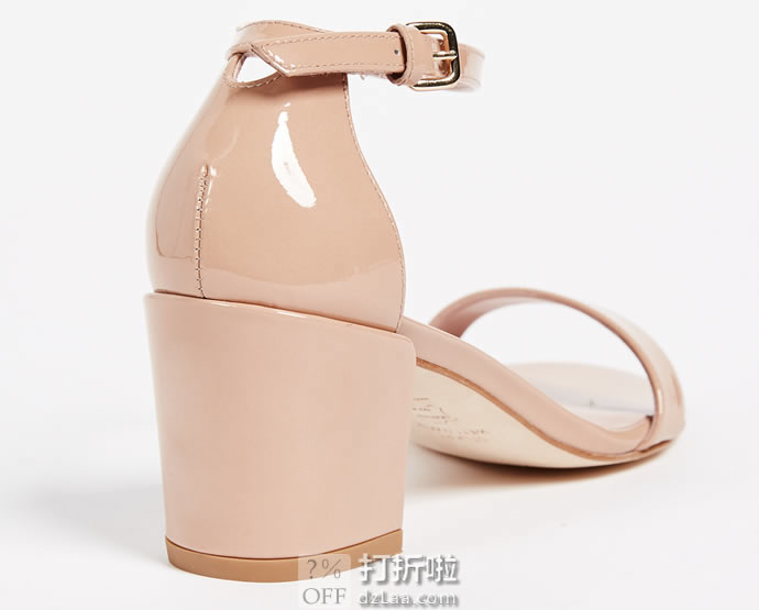 限尺码 Stuart Weitzman 斯图尔特·韦茨曼 Simple 一字扣 女式粗跟凉鞋 4.1折5.33 海淘转运到手￥1217 天猫￥3650