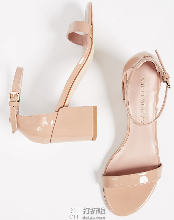 限尺码 Stuart Weitzman 斯图尔特·韦茨曼 Simple 一字扣 女式粗跟凉鞋 4.1折5.33 海淘转运到手￥1217 天猫￥3650