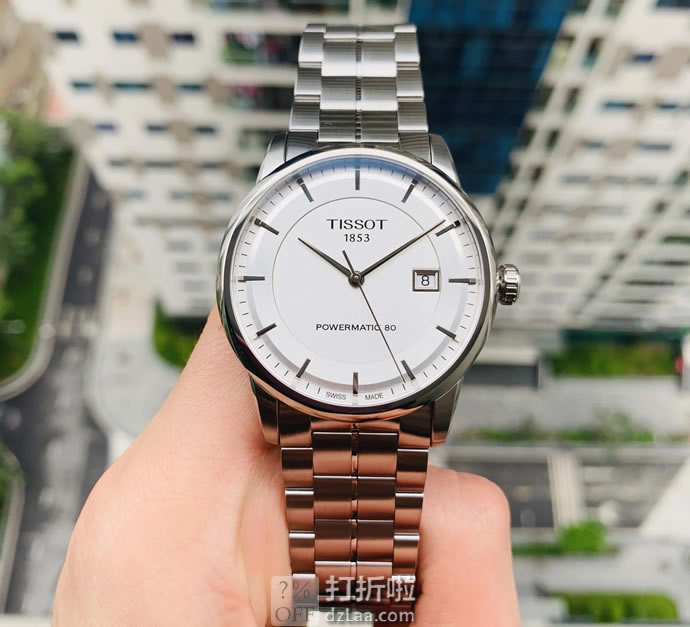 Tissot 天梭 Luxury Powermatic 80 豪致系列 男式机械表 T086.407.11.031.00 优惠码折后3.59 海淘转运关税补贴到手约￥2295