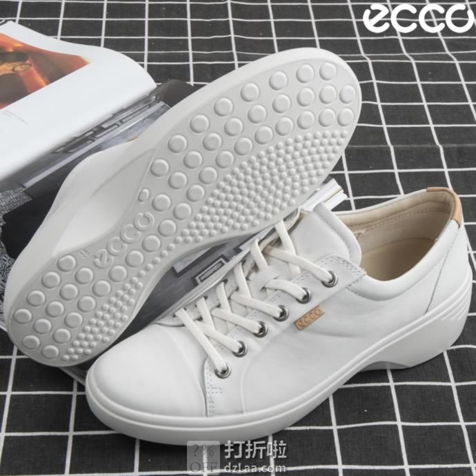 ECCO 爱步 Soft 7 柔酷7号 女式坡跟休闲鞋 4.3折.4起 海淘转运到手约￥547